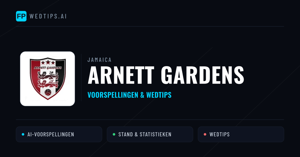 Arnett Gardens voorspellingen & statistieken