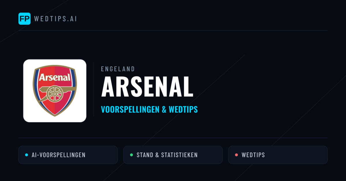 Arsenal voorspellingen & statistieken