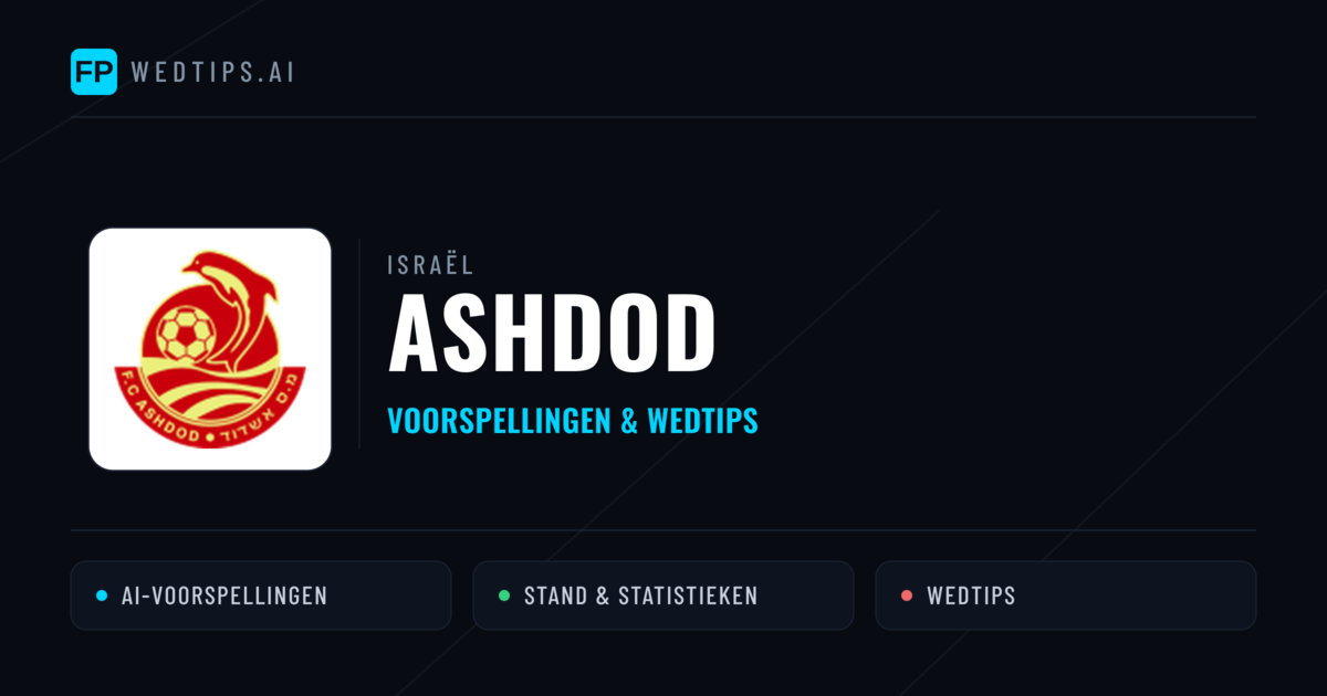 Ashdod voorspellingen & statistieken