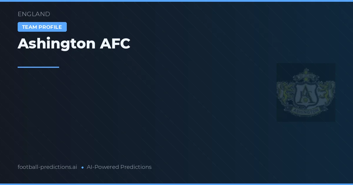 Ashington AFC voorspellingen & statistieken