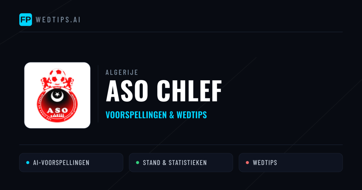 ASO Chlef voorspellingen & statistieken