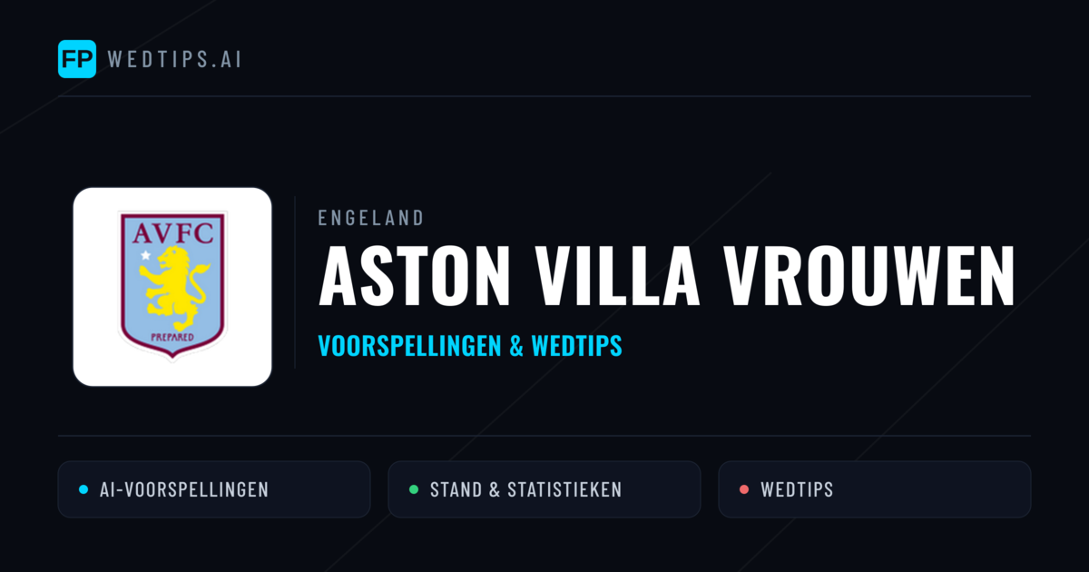 Aston Villa Vrouwen voorspellingen & statistieken