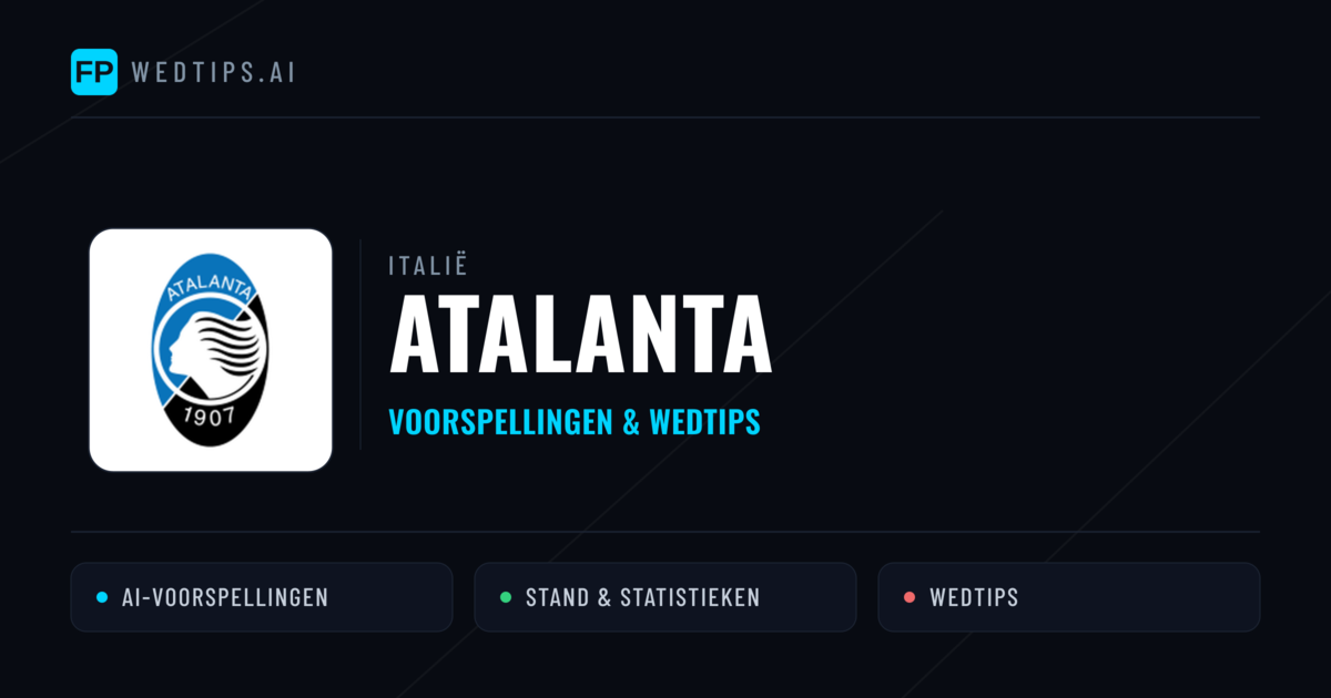 Atalanta voorspellingen & statistieken