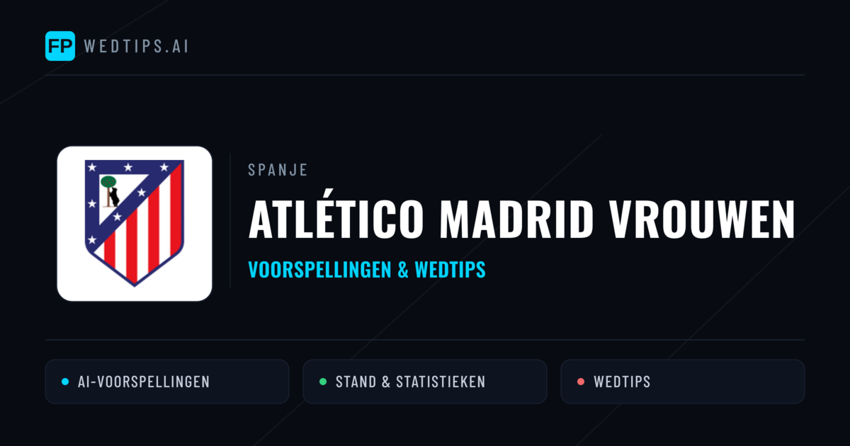 Atlético Madrid Vrouwen voorspellingen & statistieken