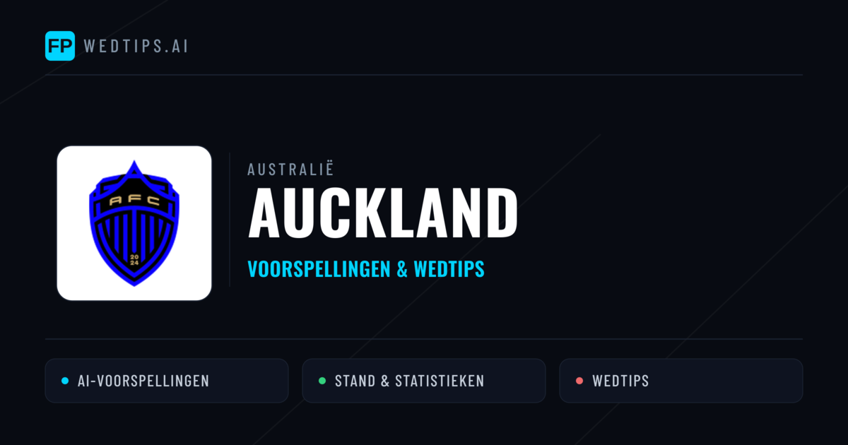Auckland voorspellingen & statistieken