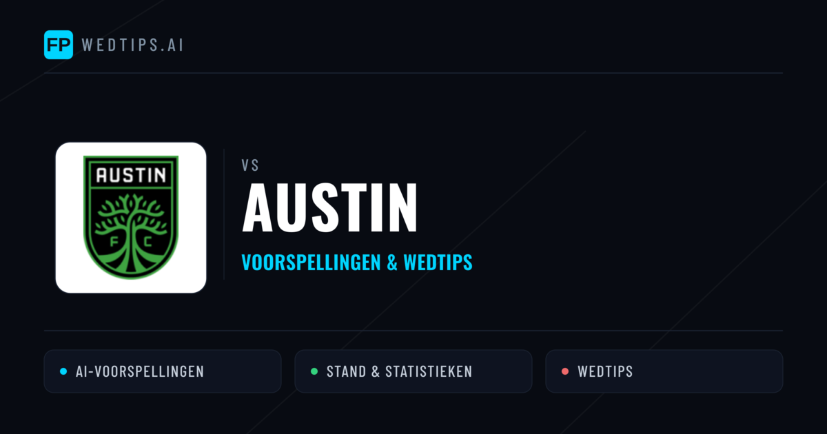 Austin voorspellingen & statistieken