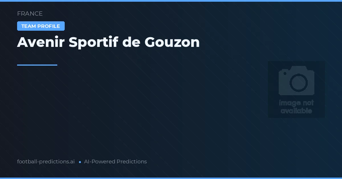 Avenir Sportif de Gouzon voorspellingen & statistieken