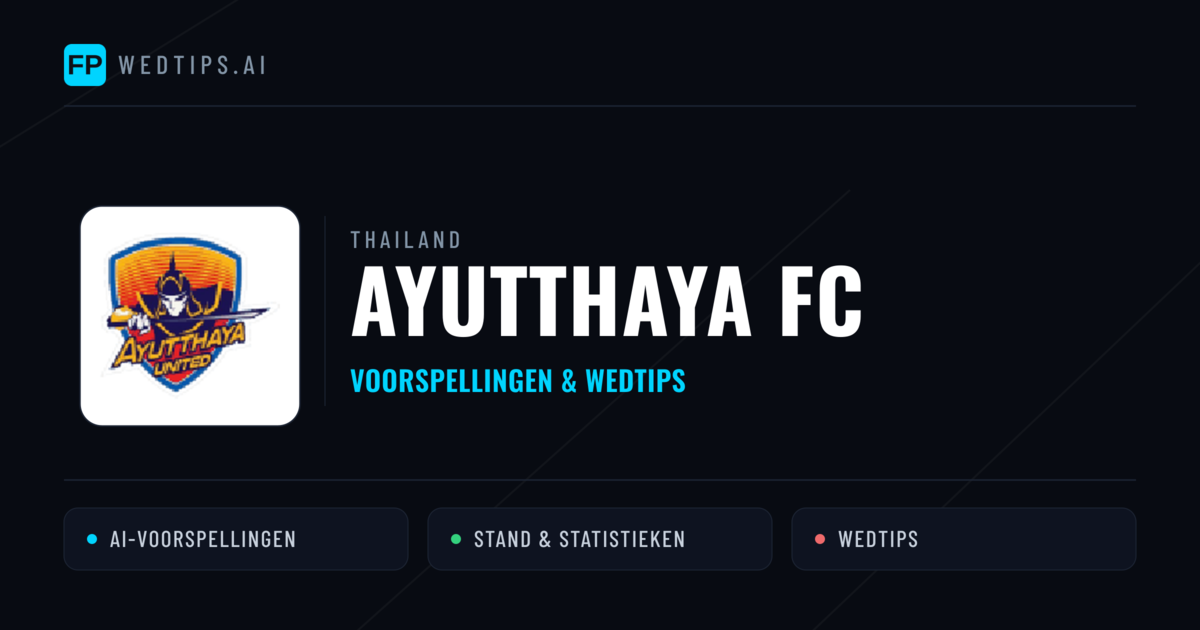 Ayutthaya FC voorspellingen & statistieken