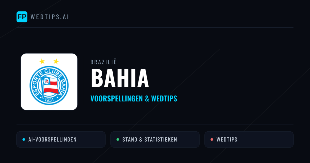 Bahia voorspellingen & statistieken