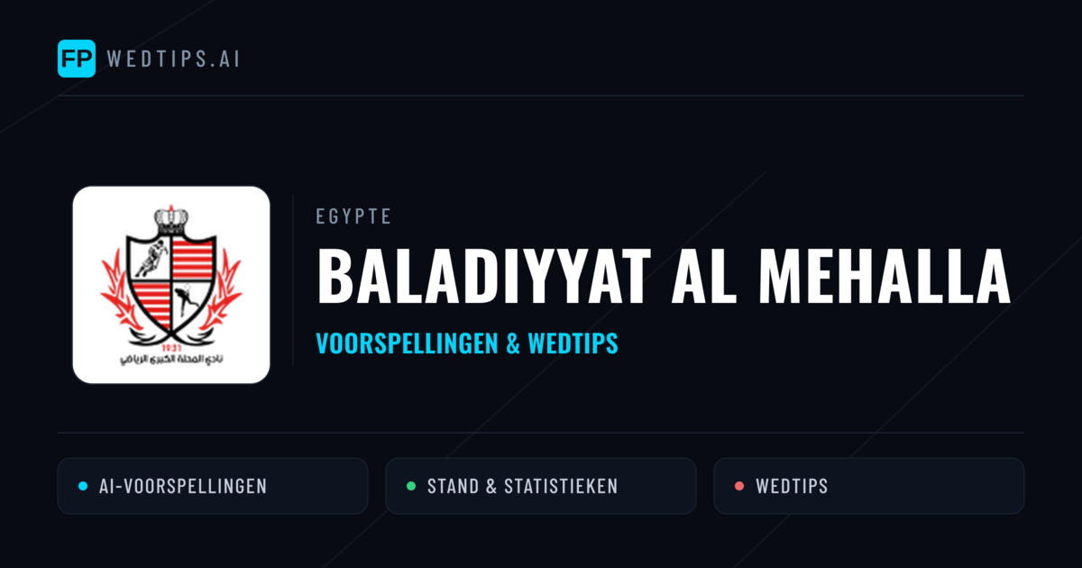 Baladiyyat Al Mehalla voorspellingen & statistieken