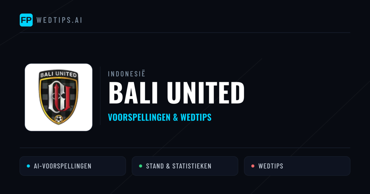 Bali United voorspellingen & statistieken