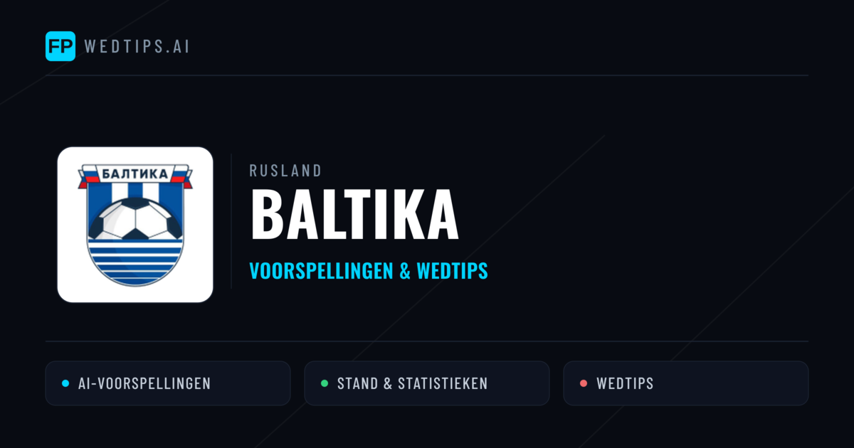Baltika voorspellingen & statistieken