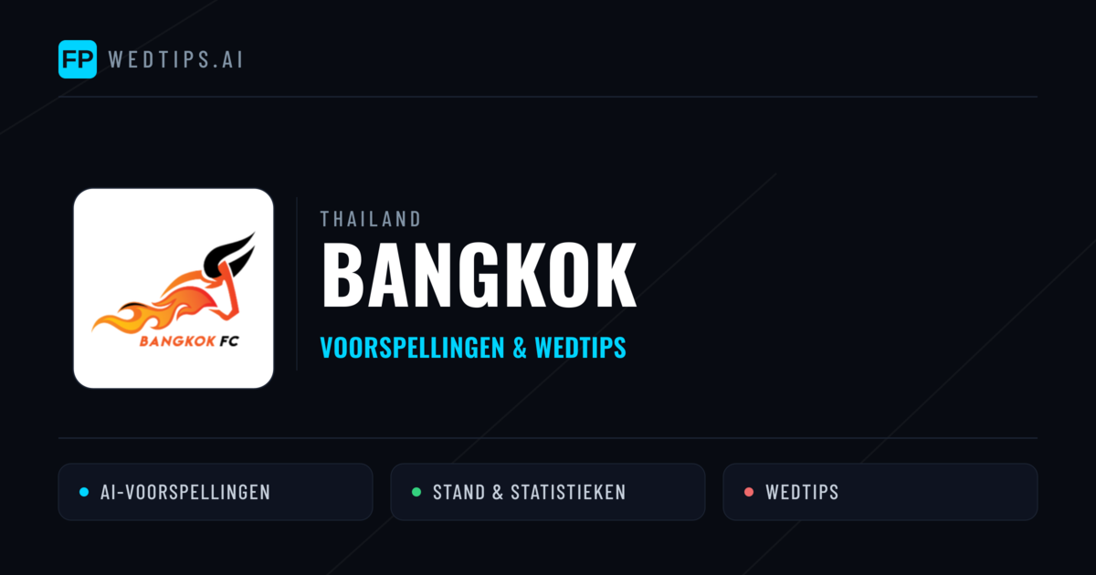 Bangkok voorspellingen & statistieken