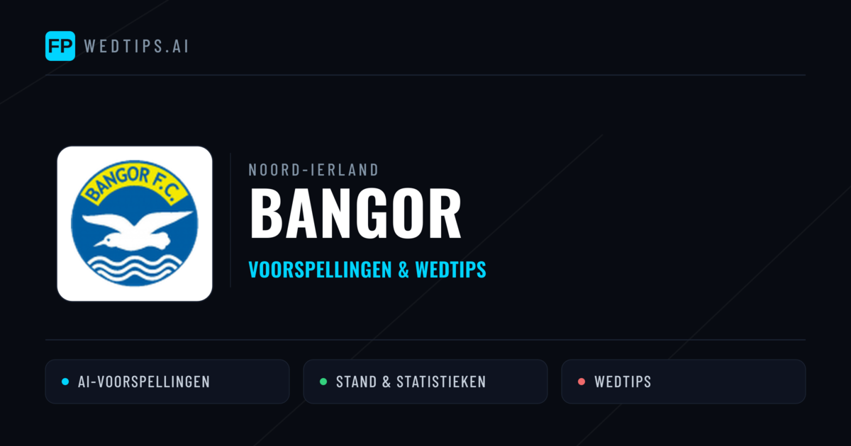 Bangor voorspellingen & statistieken