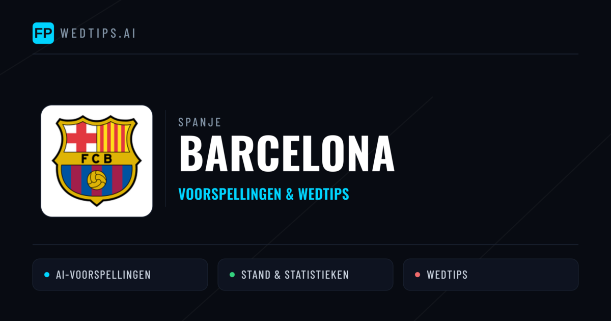 Barcelona voorspellingen & statistieken