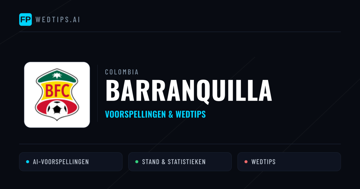Barranquilla voorspellingen & statistieken