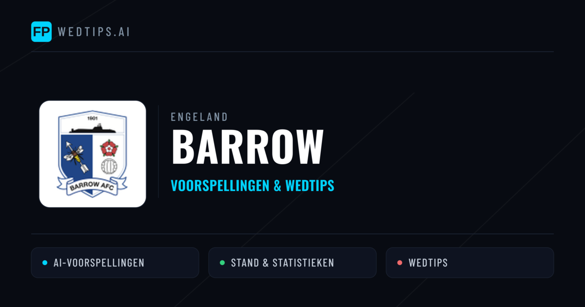 Barrow voorspellingen & statistieken