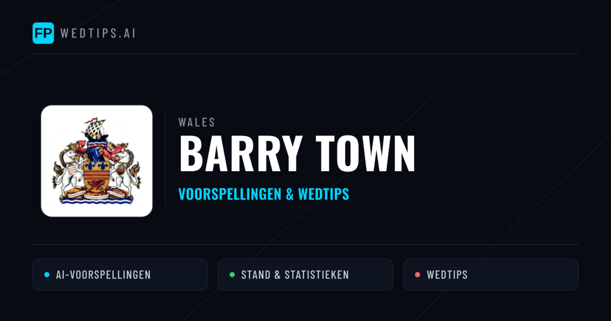 Barry Town voorspellingen & statistieken