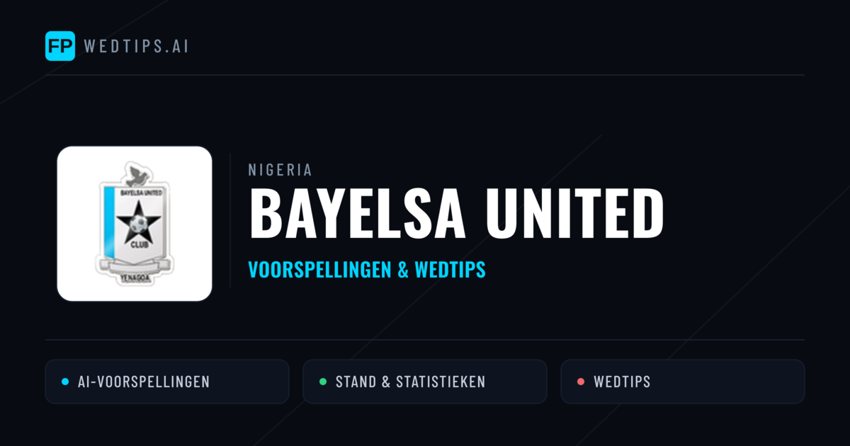 Bayelsa United voorspellingen & statistieken