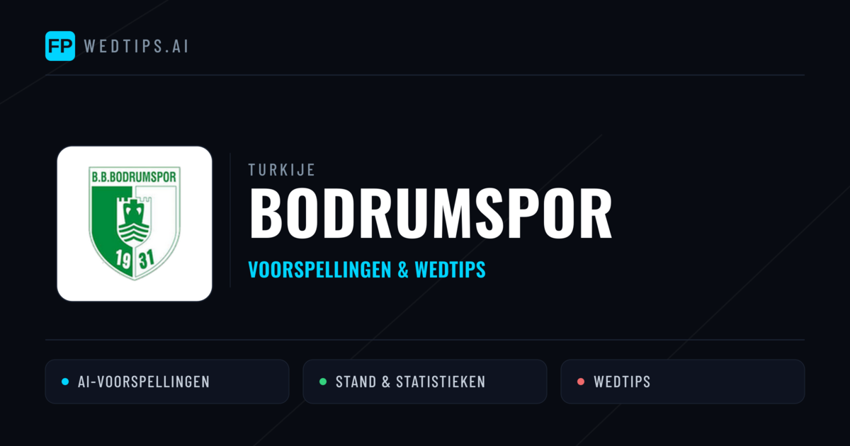 Bodrumspor voorspellingen & statistieken