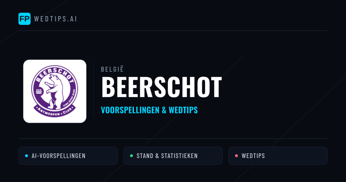 Beerschot voorspellingen & statistieken