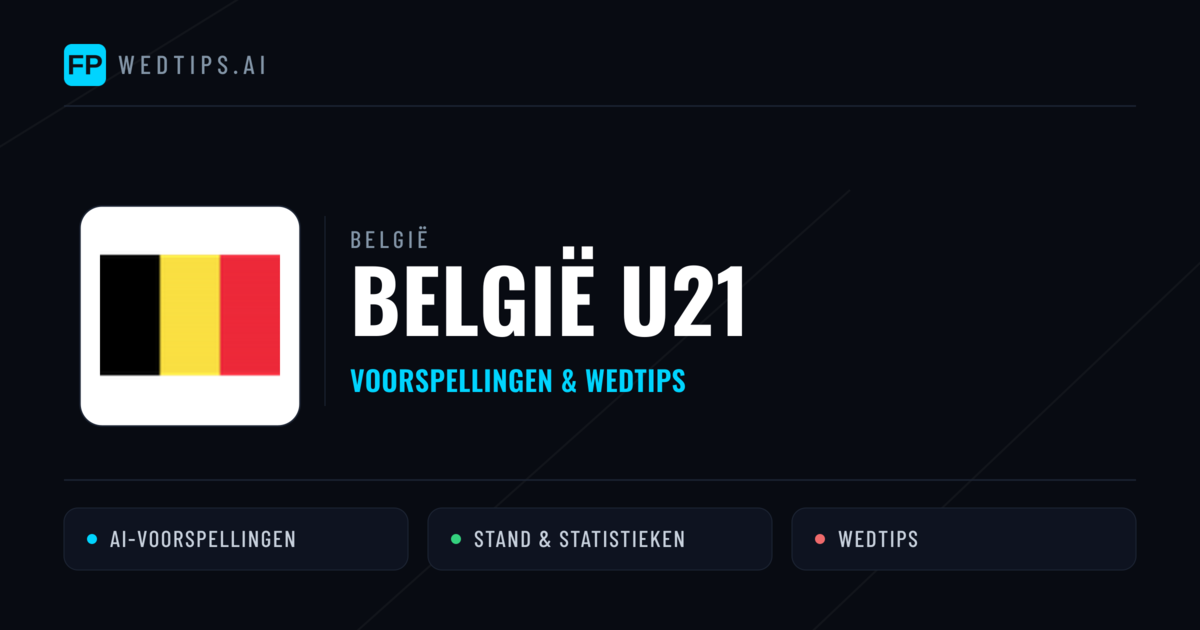 België U21 voorspellingen & statistieken