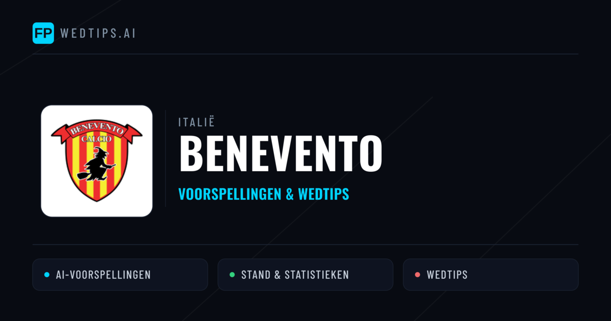 Benevento voorspellingen & statistieken