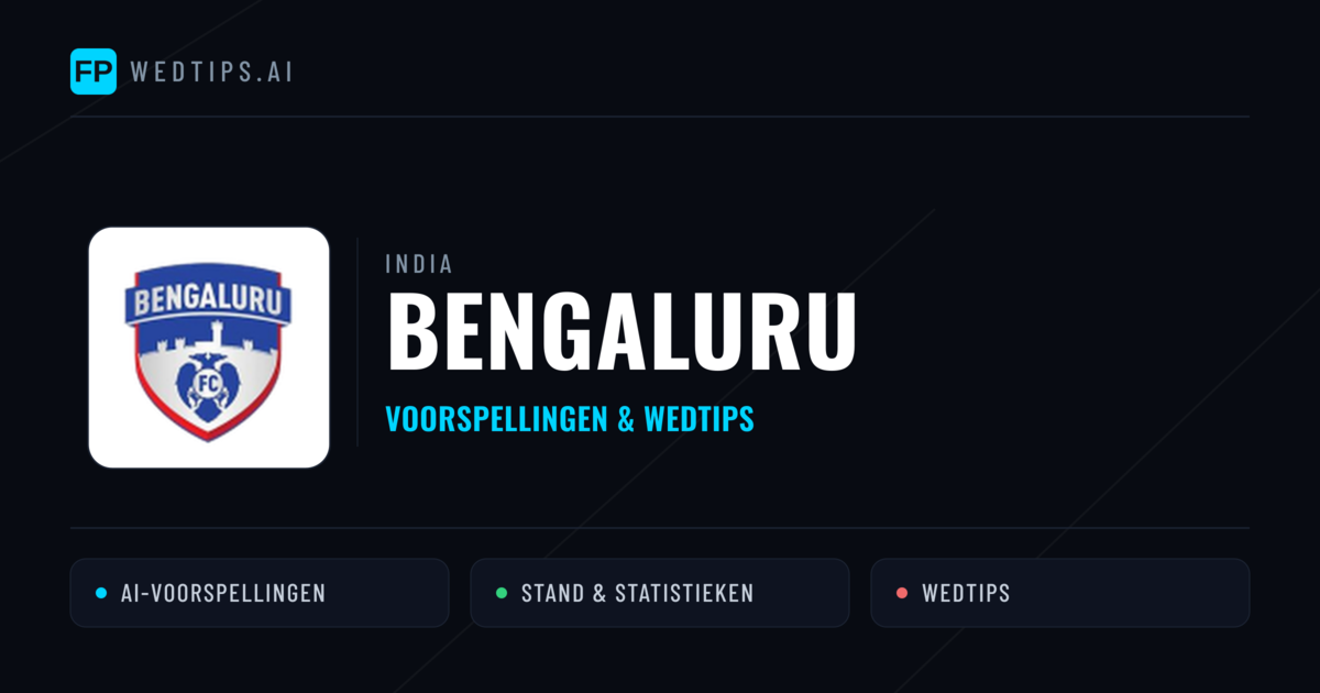 Bengaluru voorspellingen & statistieken