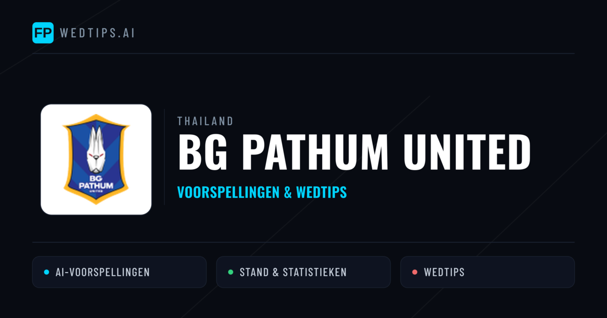 BG Pathum United voorspellingen & statistieken