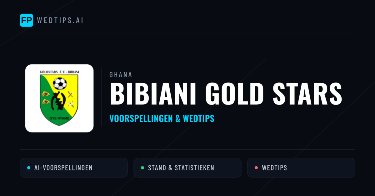 Bibiani Gold Stars voorspellingen & statistieken