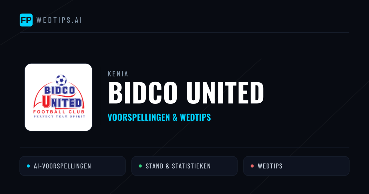 Bidco United voorspellingen & statistieken