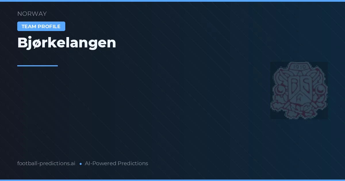 Bjørkelangen voorspellingen & statistieken