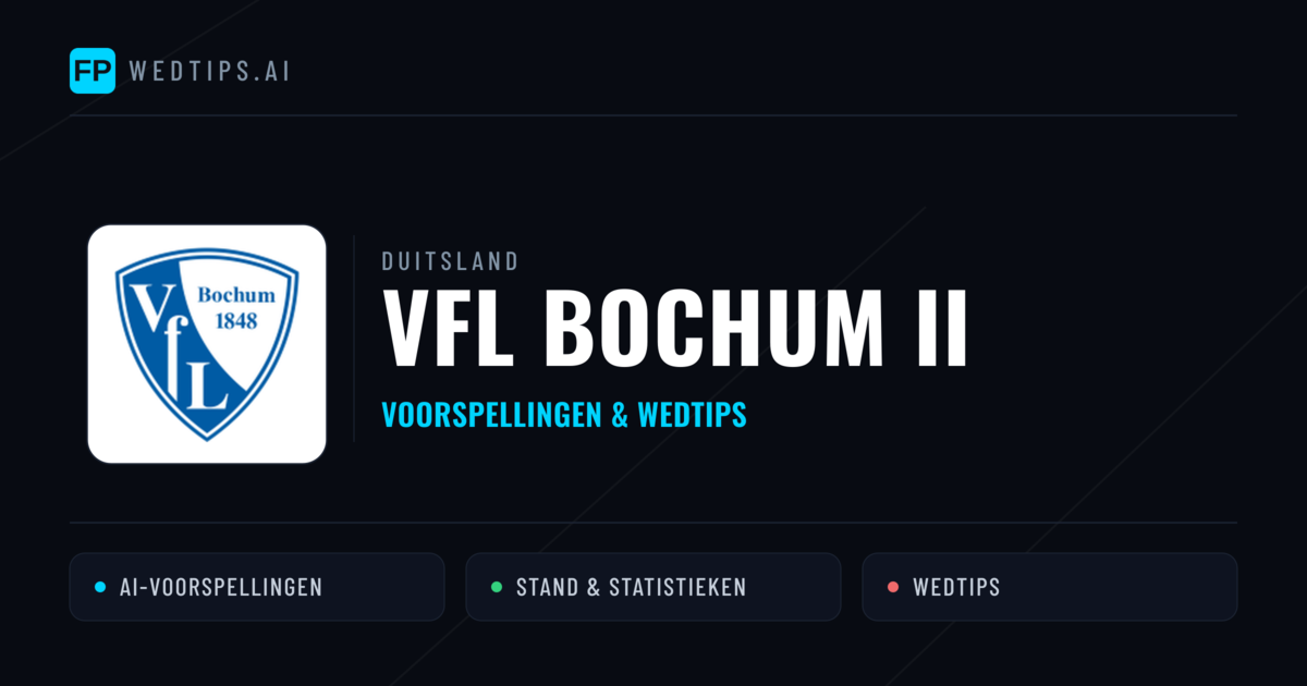VfL Bochum II voorspellingen & statistieken