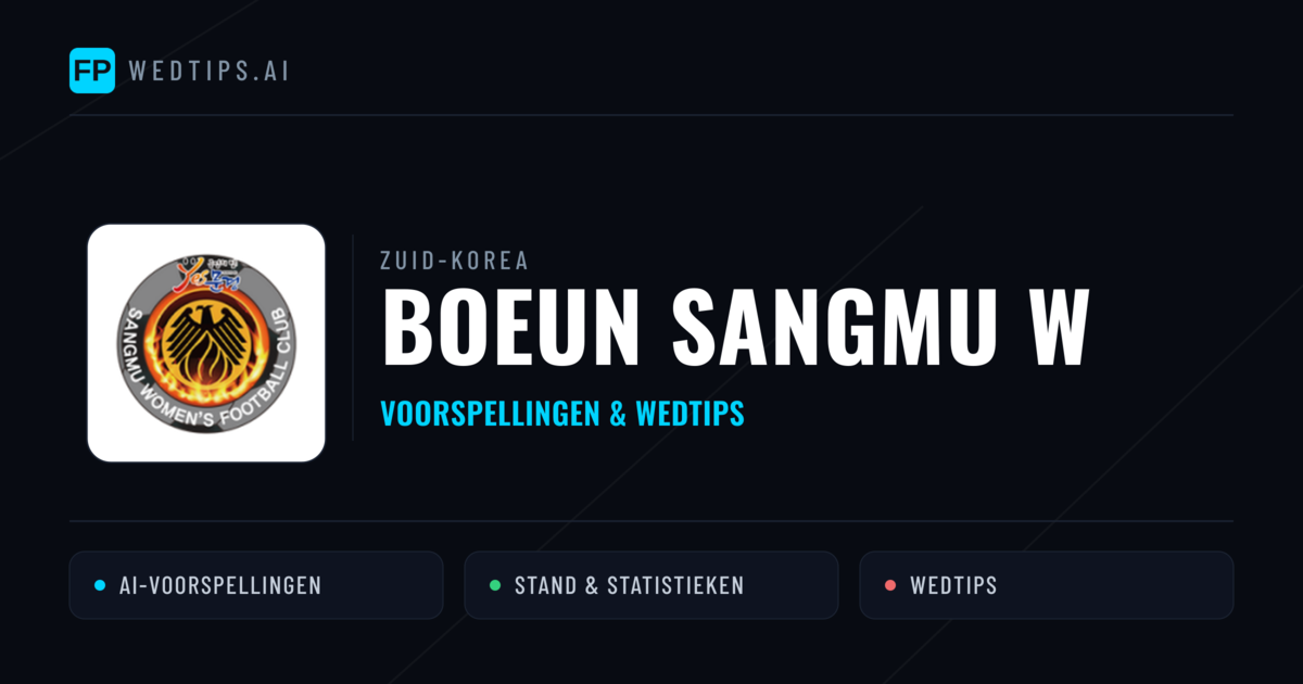 Boeun Sangmu W voorspellingen & statistieken