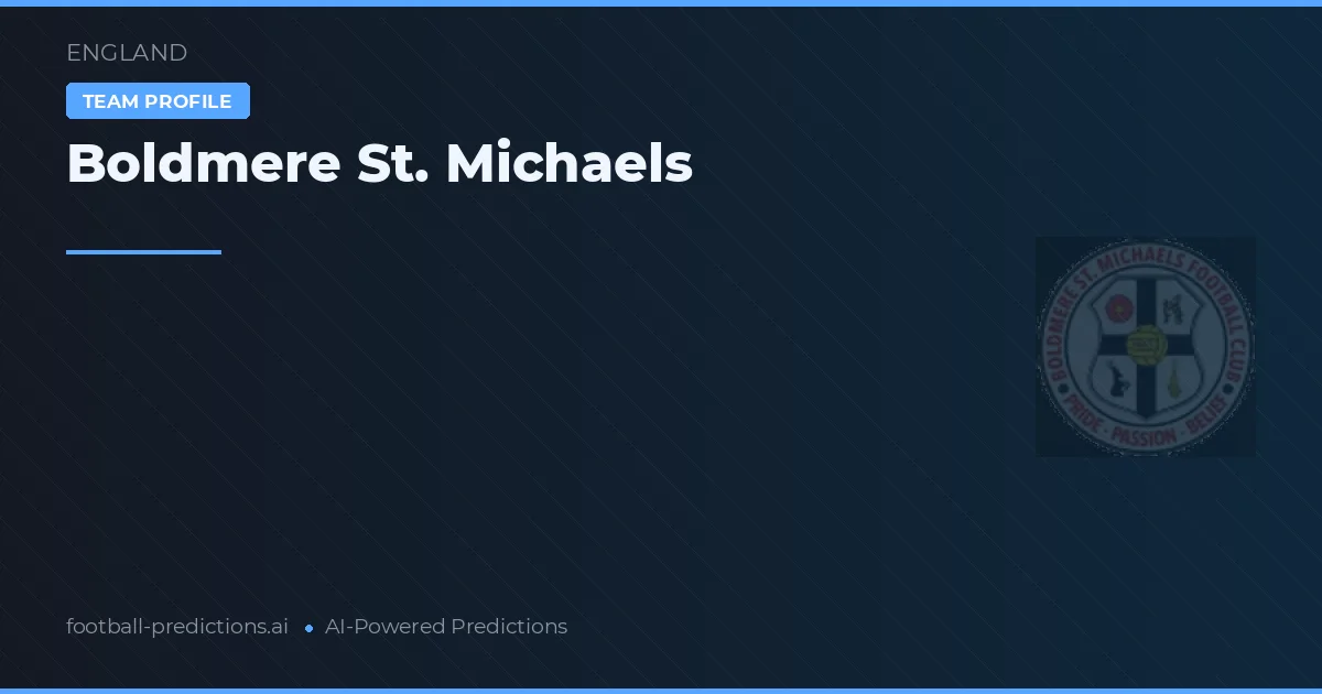 Boldmere St. Michaels voorspellingen & statistieken