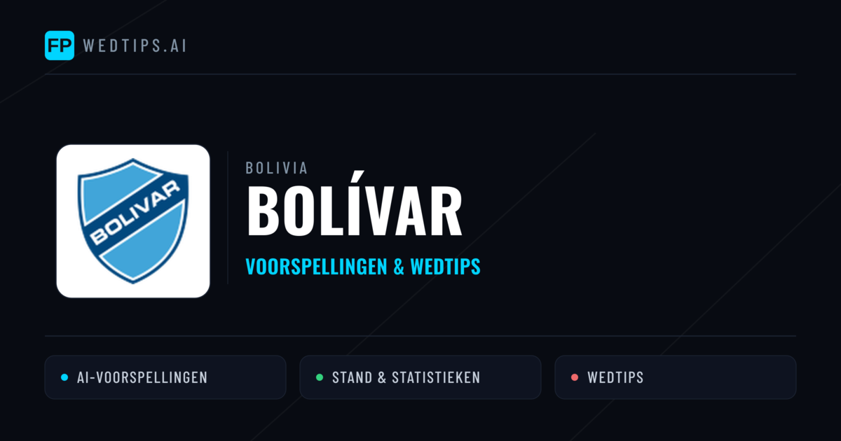 Bolívar voorspellingen & statistieken