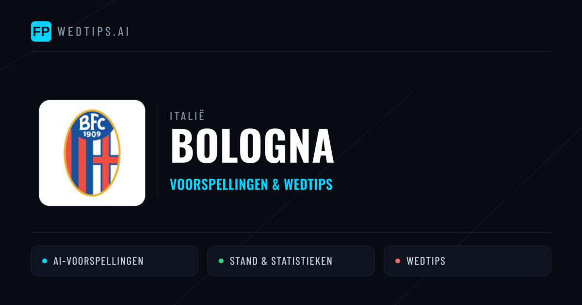 Bologna voorspellingen & statistieken