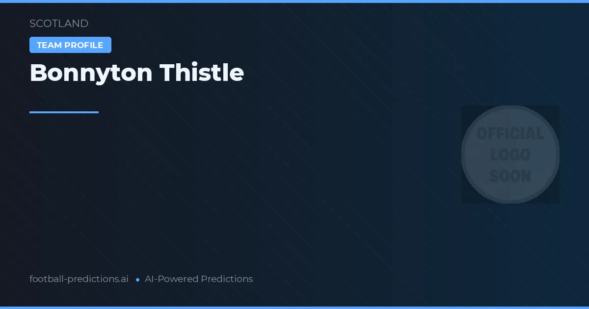 Bonnyton Thistle voorspellingen & statistieken