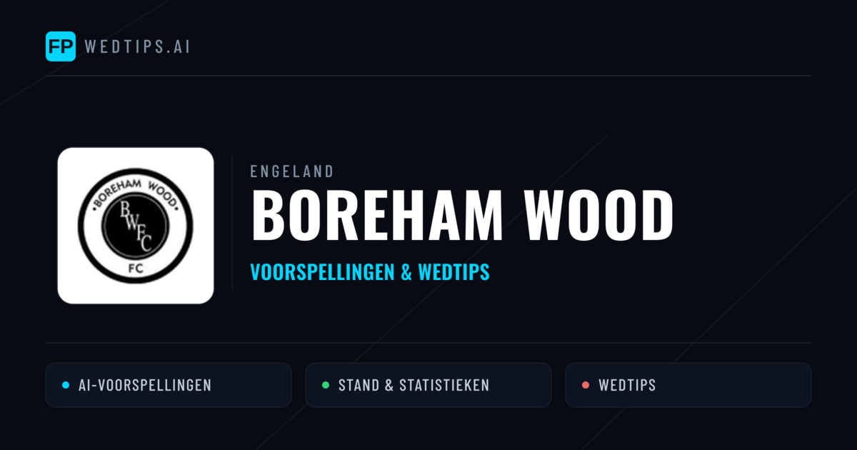 Boreham Wood voorspellingen & statistieken