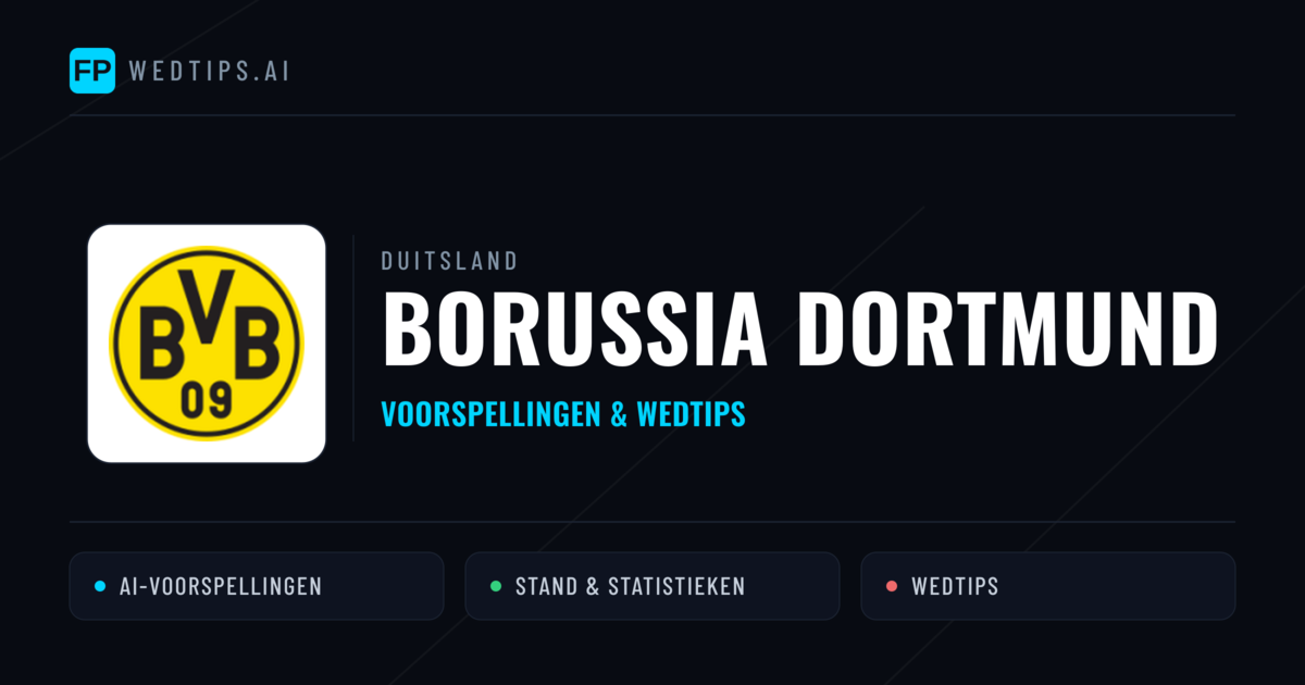 Borussia Dortmund voorspellingen & statistieken