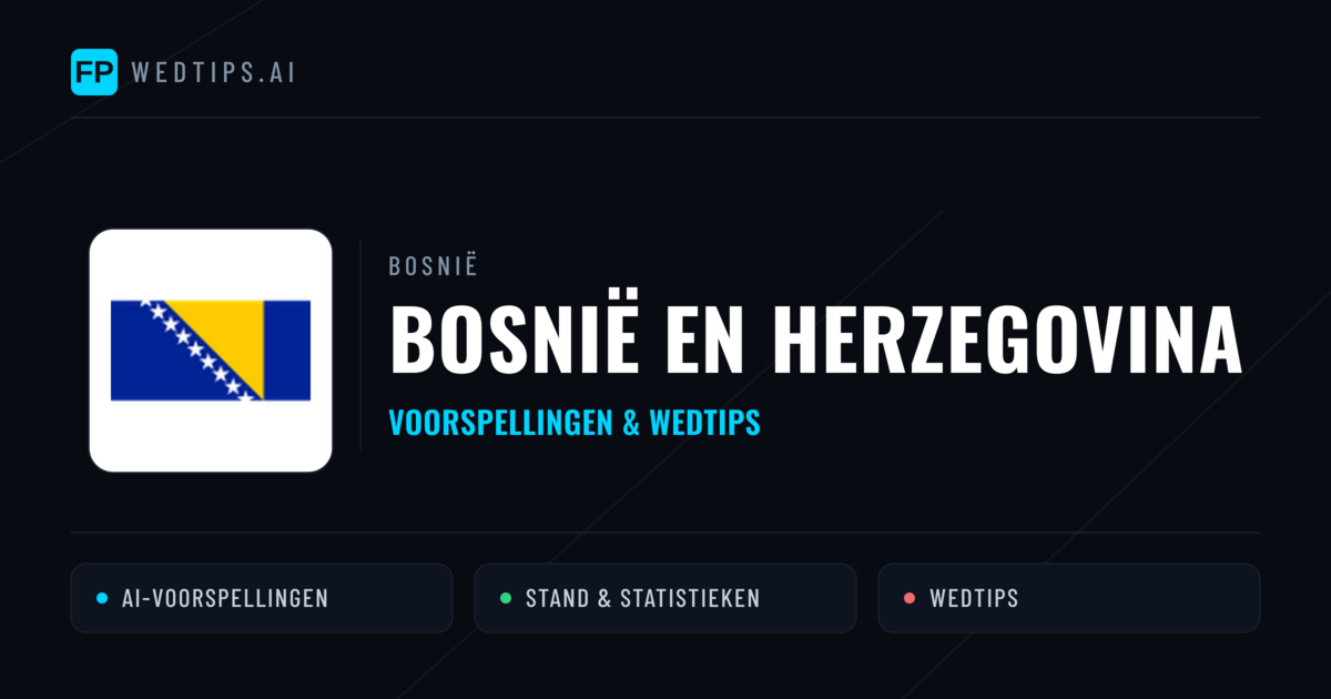 Bosnië en Herzegovina voorspellingen & statistieken