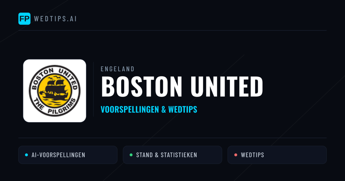 Boston United voorspellingen & statistieken
