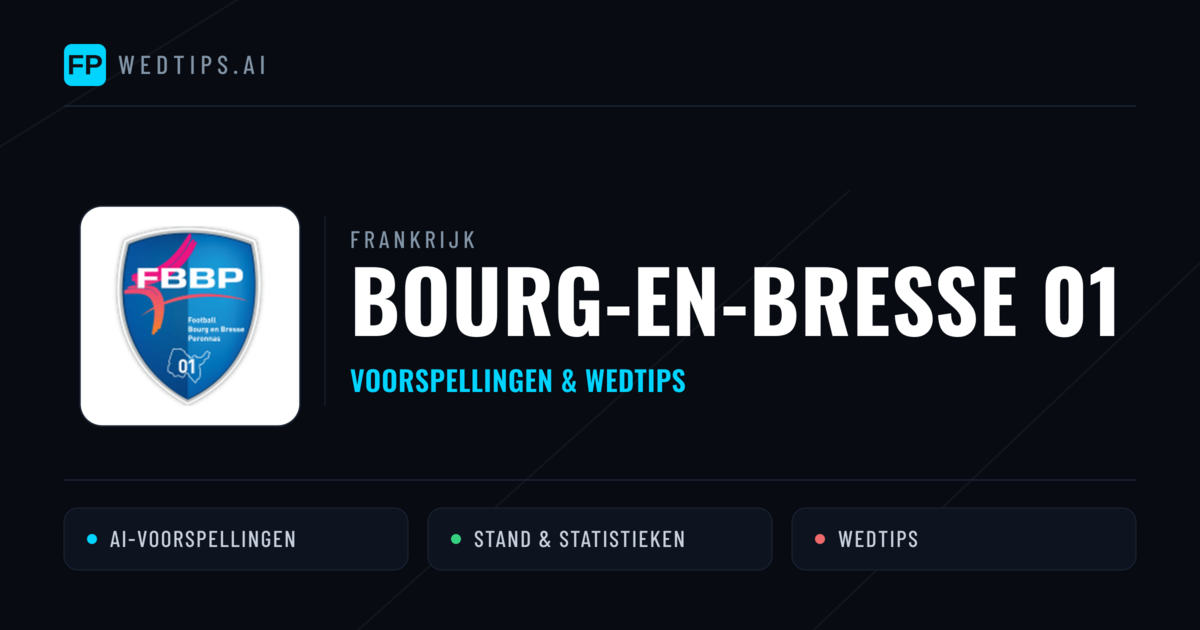 Bourg-en-Bresse 01 voorspellingen & statistieken