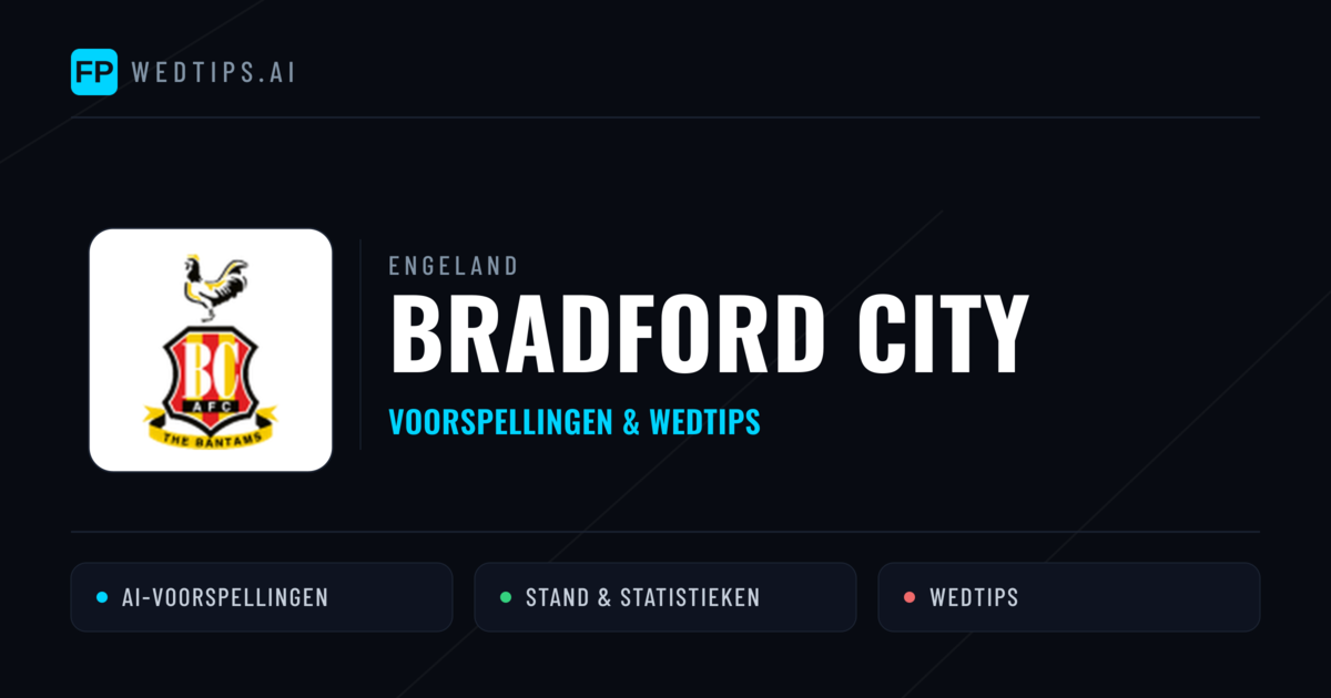 Bradford City voorspellingen & statistieken