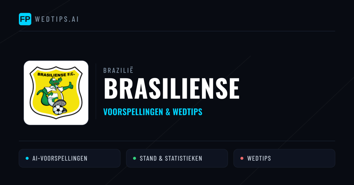 Brasiliense voorspellingen & statistieken