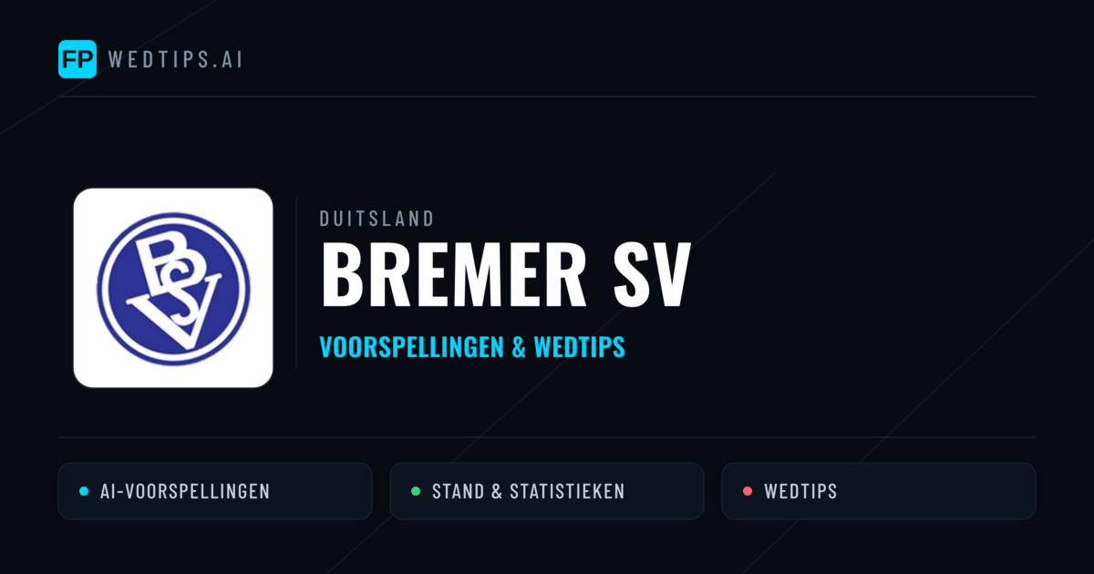 Bremer SV voorspellingen & statistieken