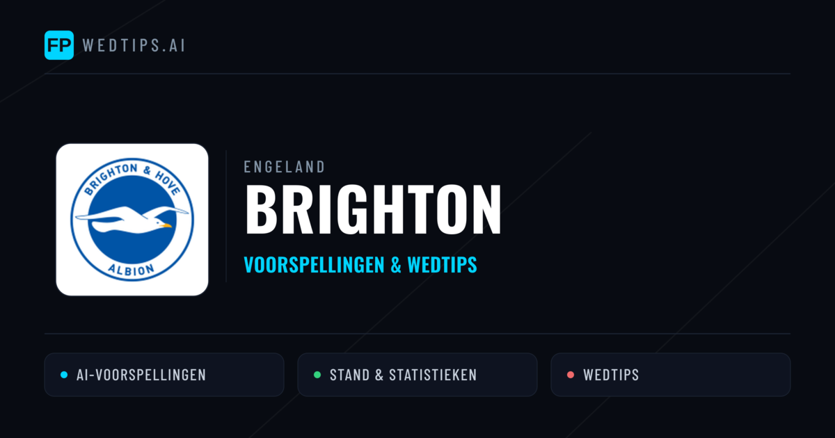 Brighton voorspellingen & statistieken
