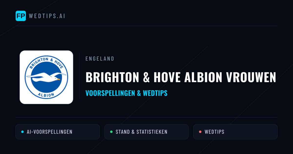 Brighton & Hove Albion Vrouwen voorspellingen & statistieken
