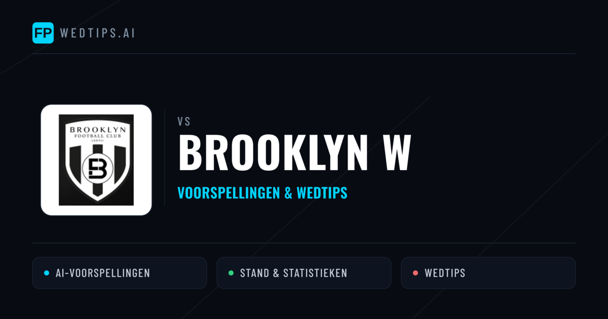 Brooklyn W voorspellingen & statistieken