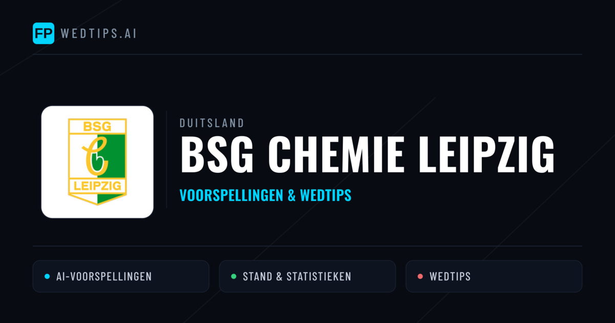 BSG Chemie Leipzig voorspellingen & statistieken